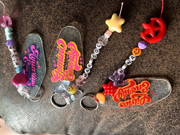 Custom zodiac keychains
